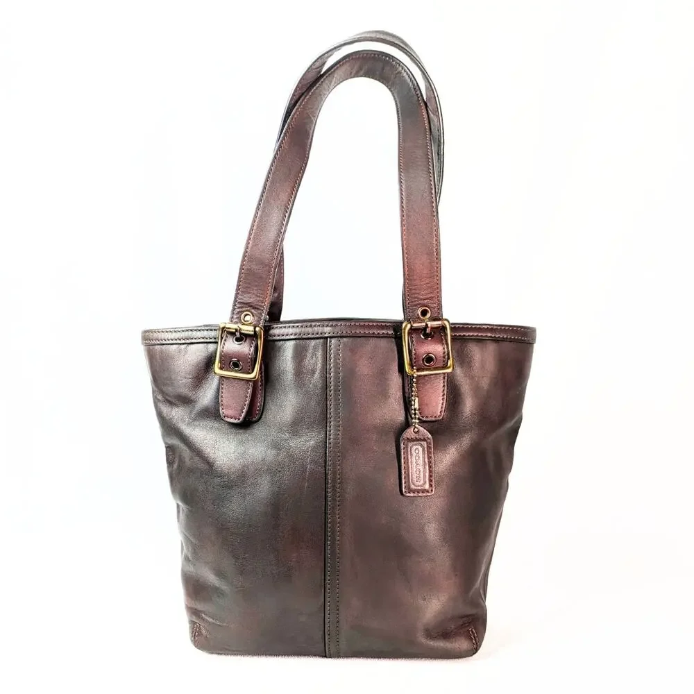 Pre-owned Vintage COACH Mini Tote Shoulder Bag - Picture 3 of 7